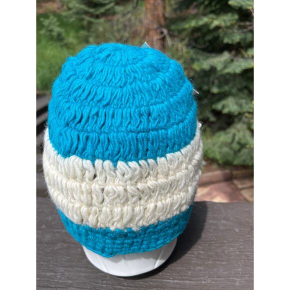 NEW Rising International Colorado Flag Crochet Fleece Lined Beanie Nepalese Hat - Picture 3 of 8